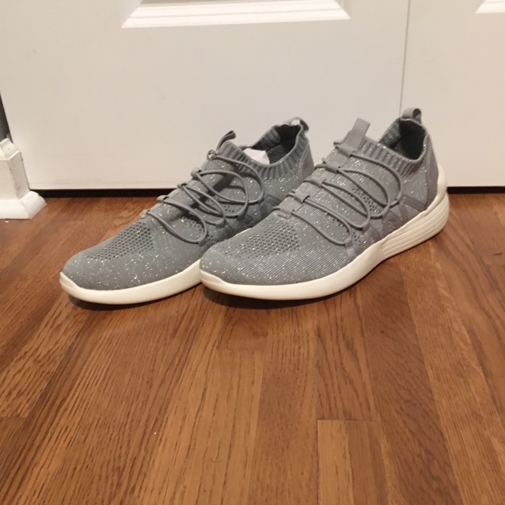 Grey slip on casual sneakers NWT
